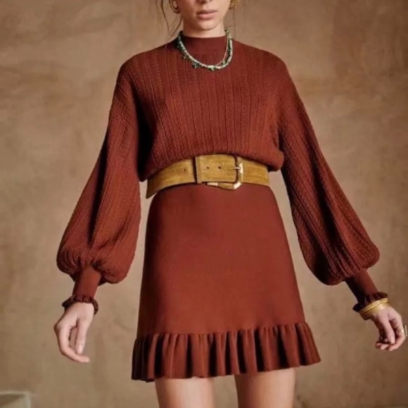 Sezane Dresses & Skirts - Sezane Carlie Sweater Dress - Brown